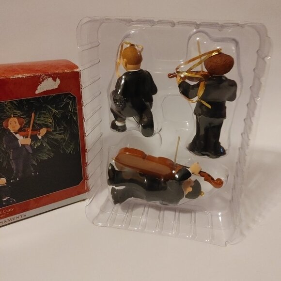 HALLMARK Keepsake Ornament The Three Stooges Larry, Moe, and Curly SET/ 3 1998 - Picture 5 of 10